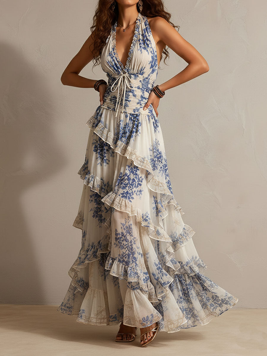 Marilla | Romantic Ruffled Maxi Dress