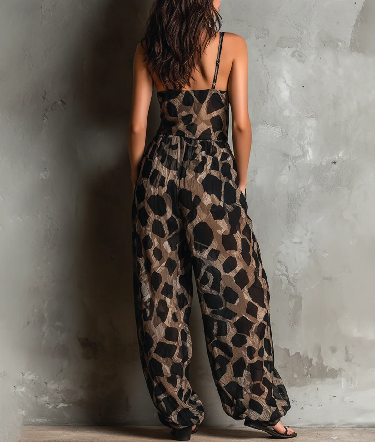 Roberta | Wide Chiffon Jumpsuit