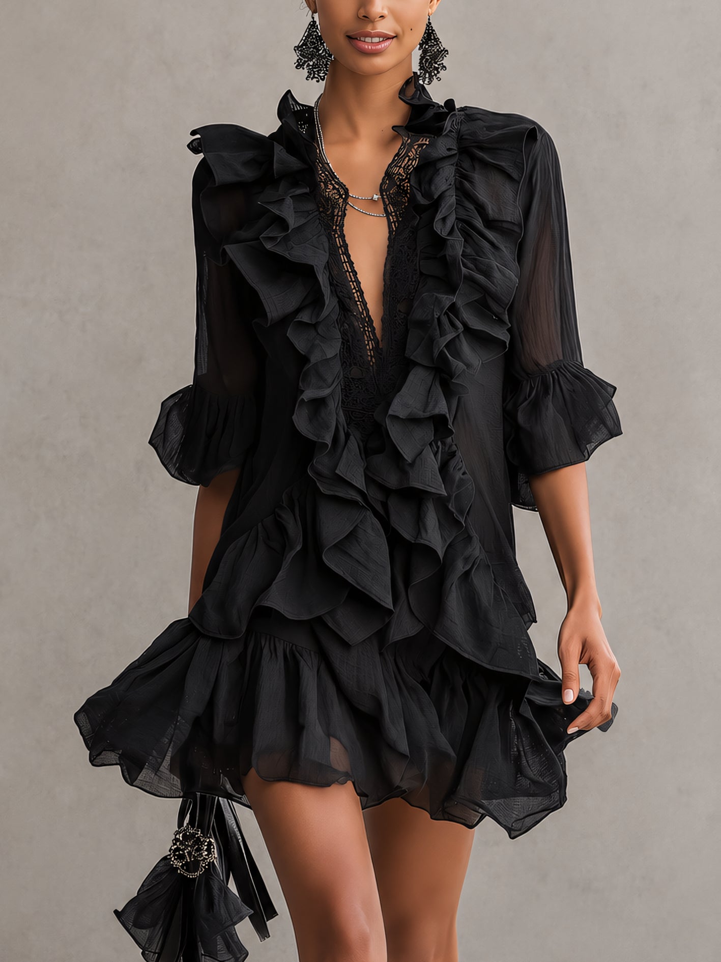 Anaïs | Chiffon Mini Dress