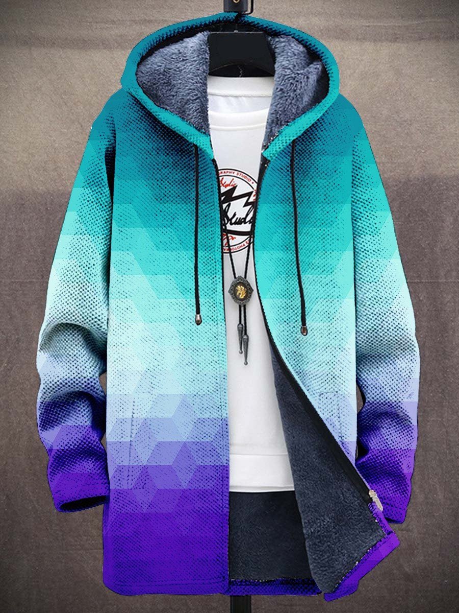 Ingrid | Printed Hooded Cardigan