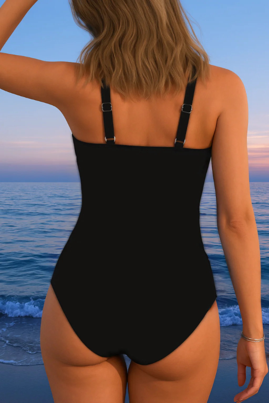 Elaine | Flattering Wrap Swimsuit in a Striking Print