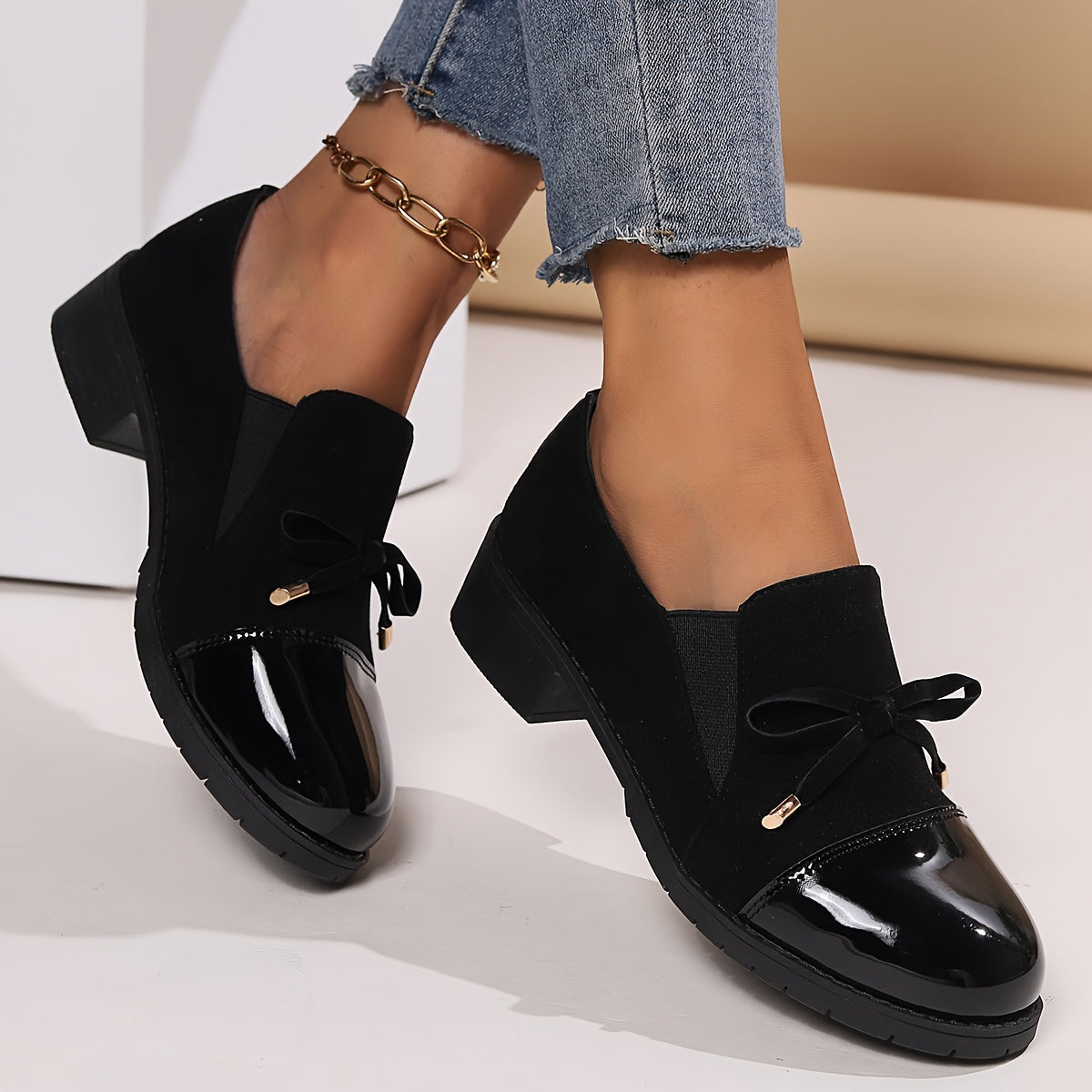 Juliet | Patent Toe Loafers