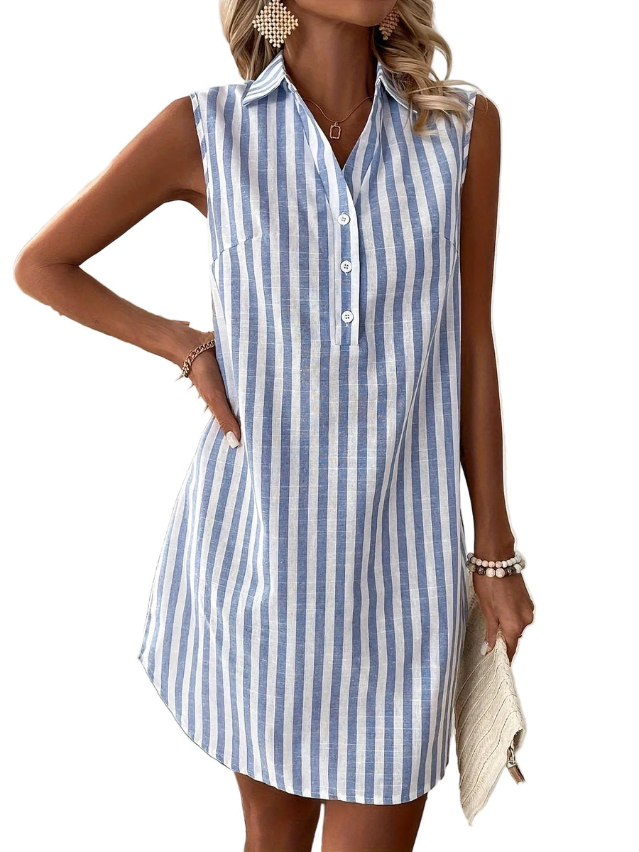 Dorothy | Striped Shirt Dress