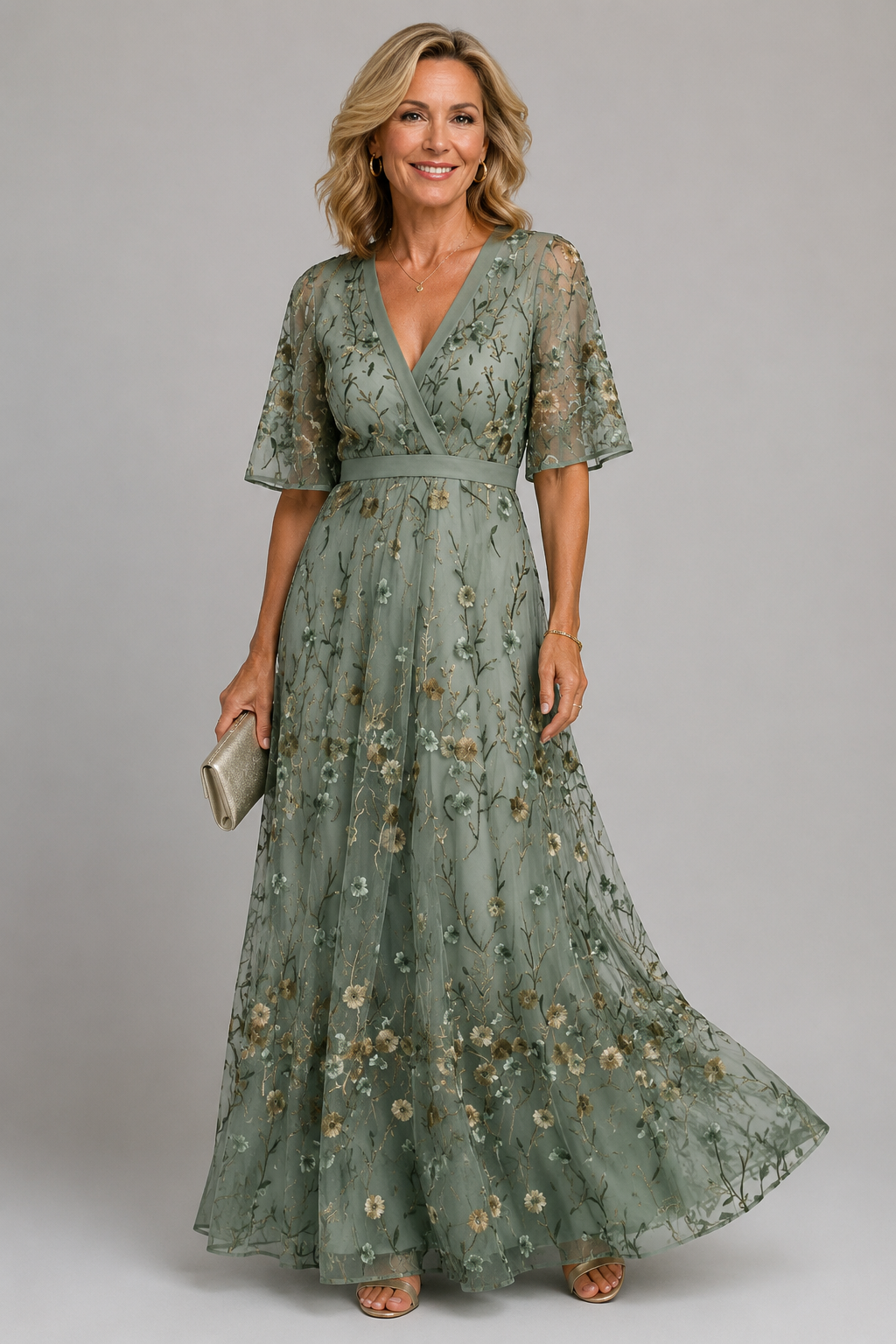 Solenne | Floral Halter Midi Dress