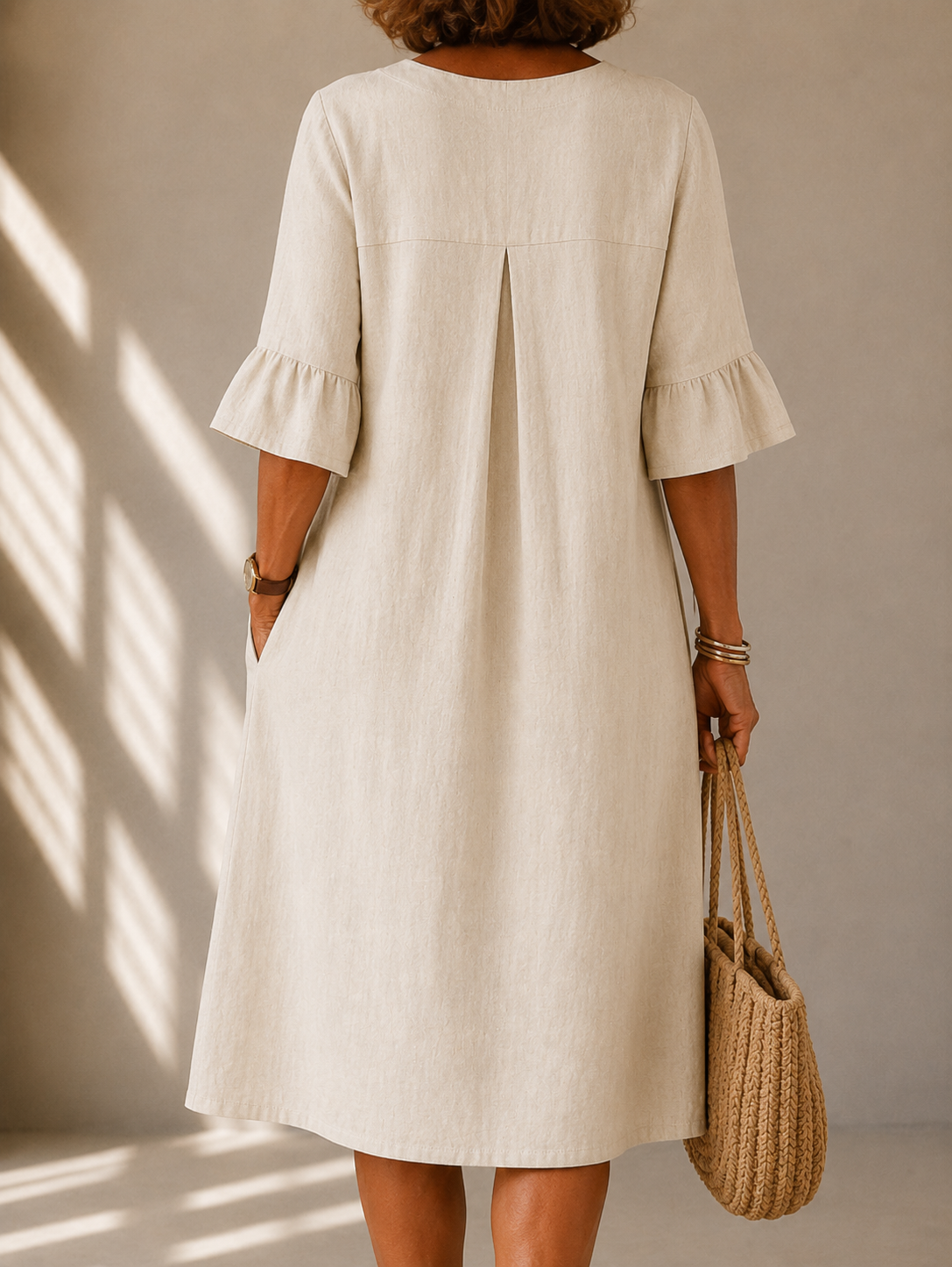 Colette | Buttoned Gathered Front Dress
