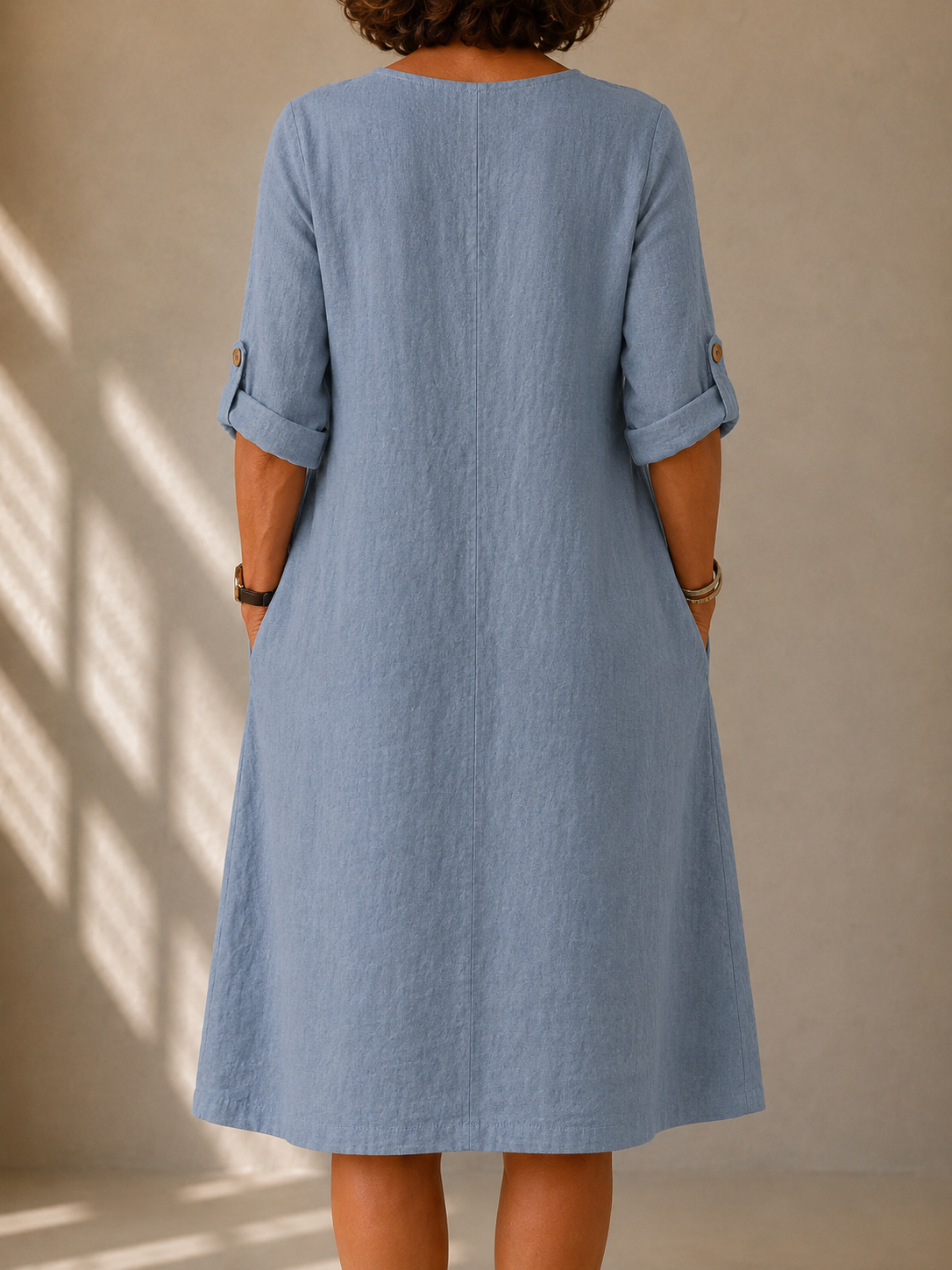LIORA LONDON | SOFT TUNISIAN-COLLAR DRESS ÉLINA