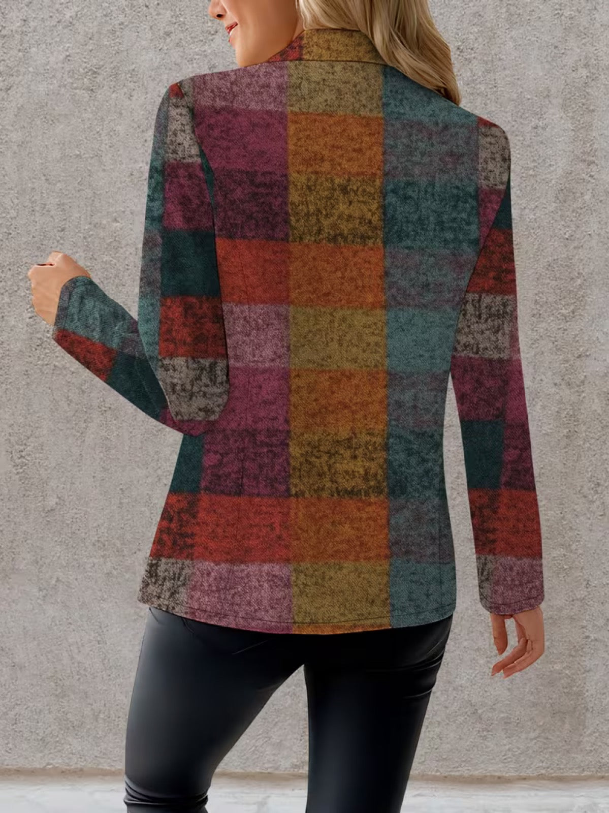 Amandine | Autumn Plaid Blazer