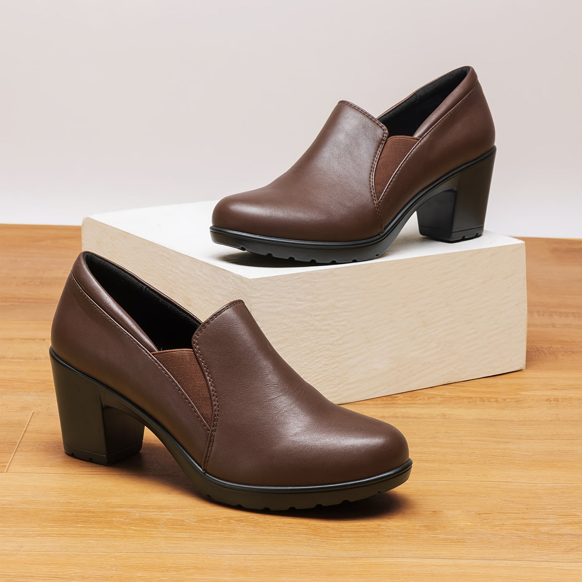 Millie | Block Heel Loafers