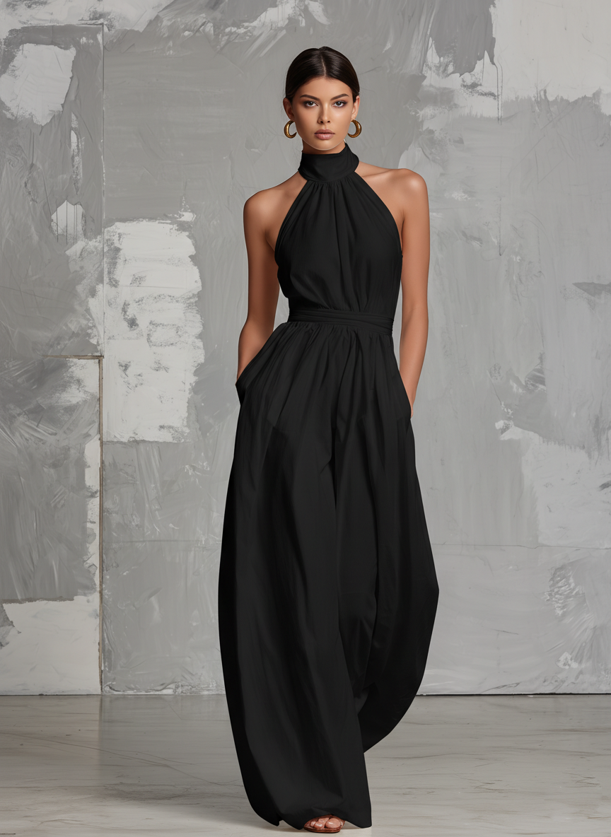 Adele | Elegant Halter Neck Jumpsuit