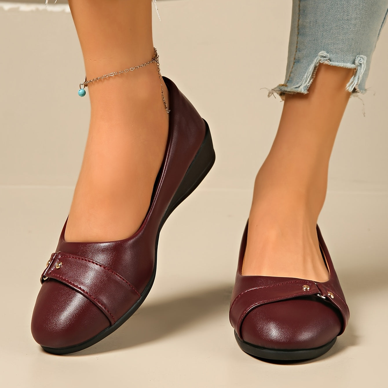 Mavis | Cushioned Wedge Flats