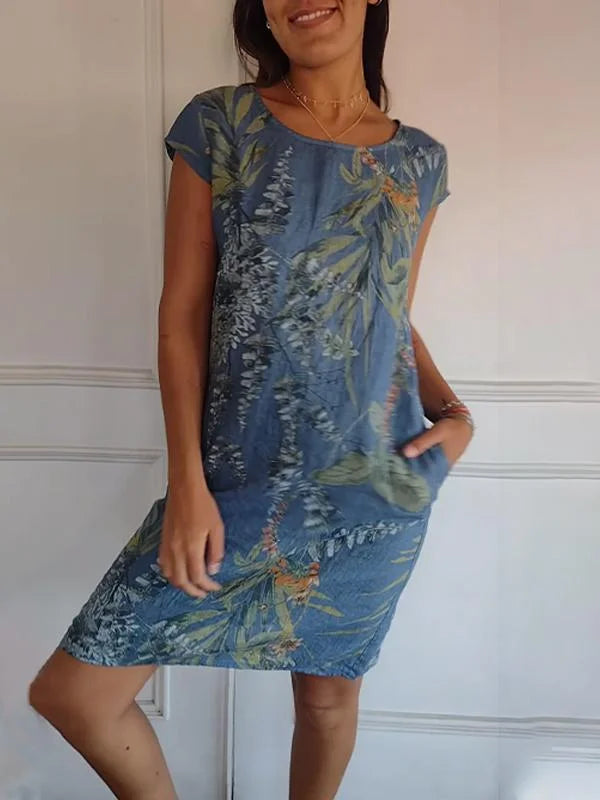 Nora | Printed Summer Dress with Pockets