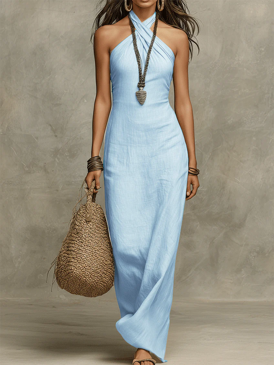 Elaine | Elegant Vintage Summer Maxi Dress