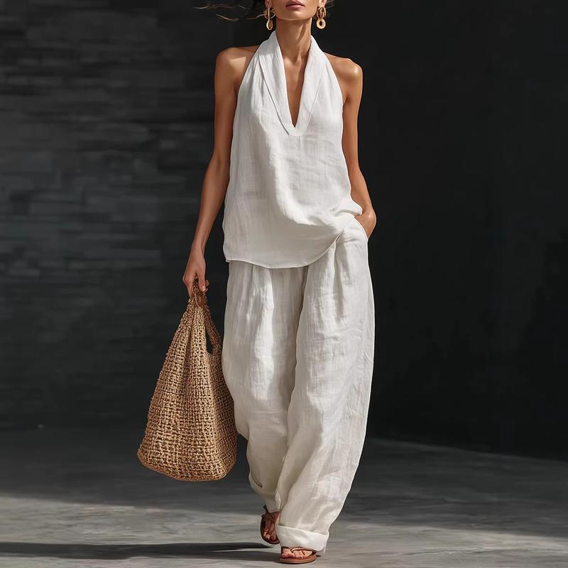 Ainhoa | Linen Textured Two Piece Set
