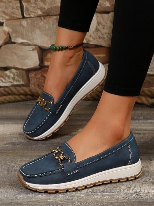 Cassandra | Flat Buckle Loafers