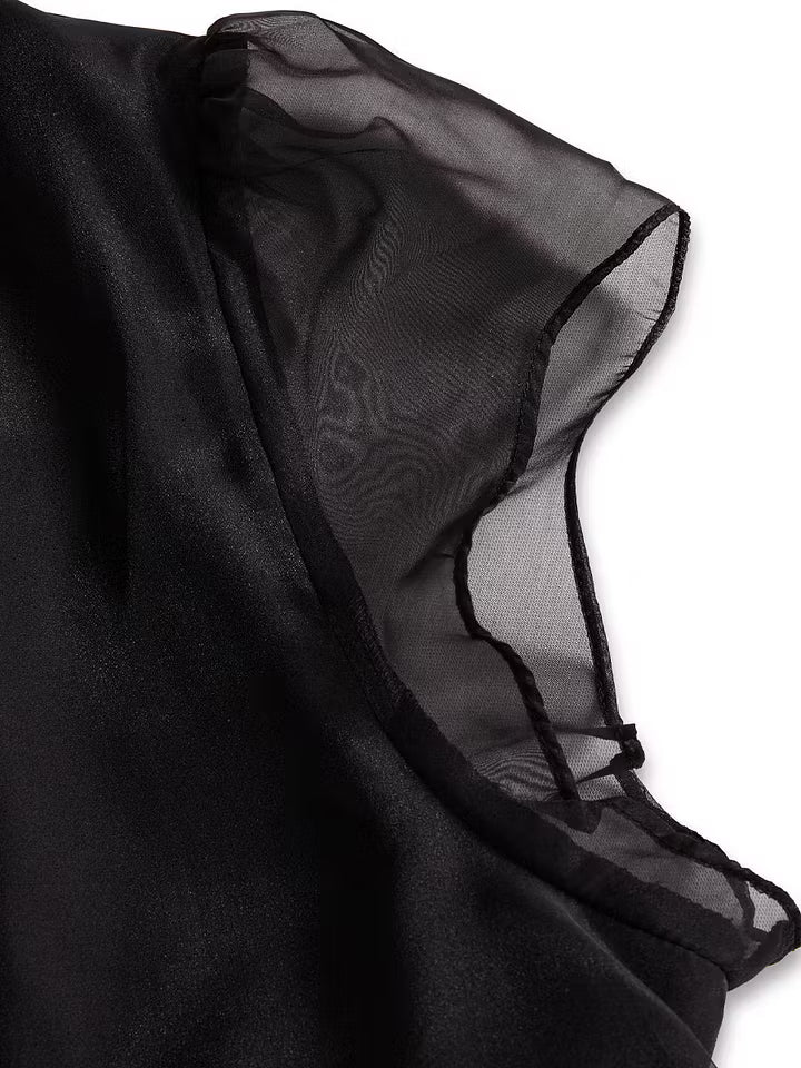 Solene | Refined High Neck Blouse