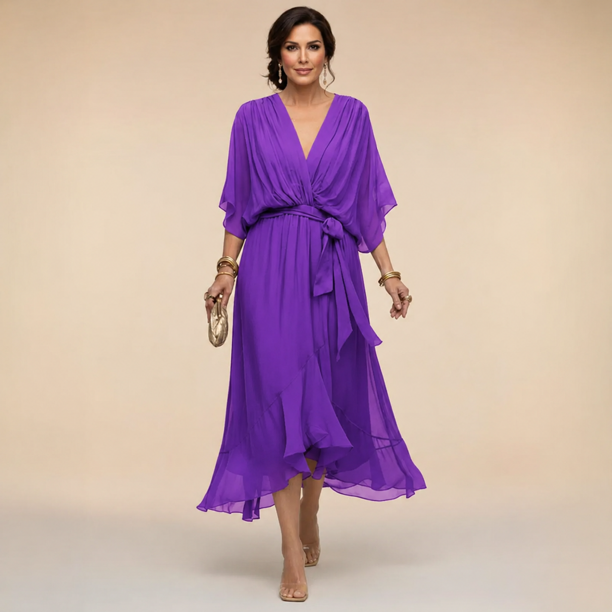 Mona | V Neck Dress