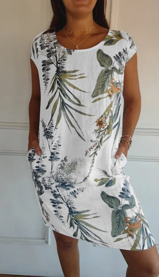 Nora | Printed Summer Dress with Pockets