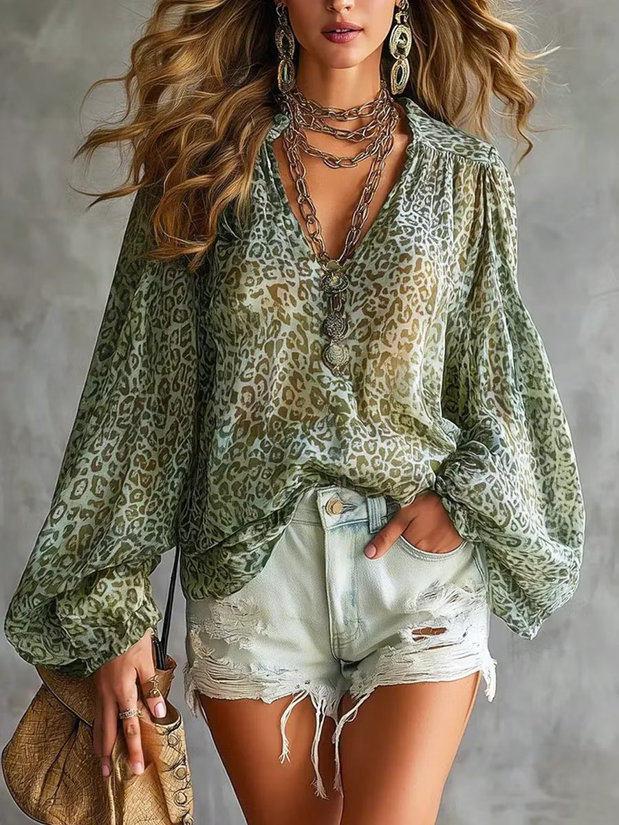 Tamsin | Relaxed Boho Print Blouse