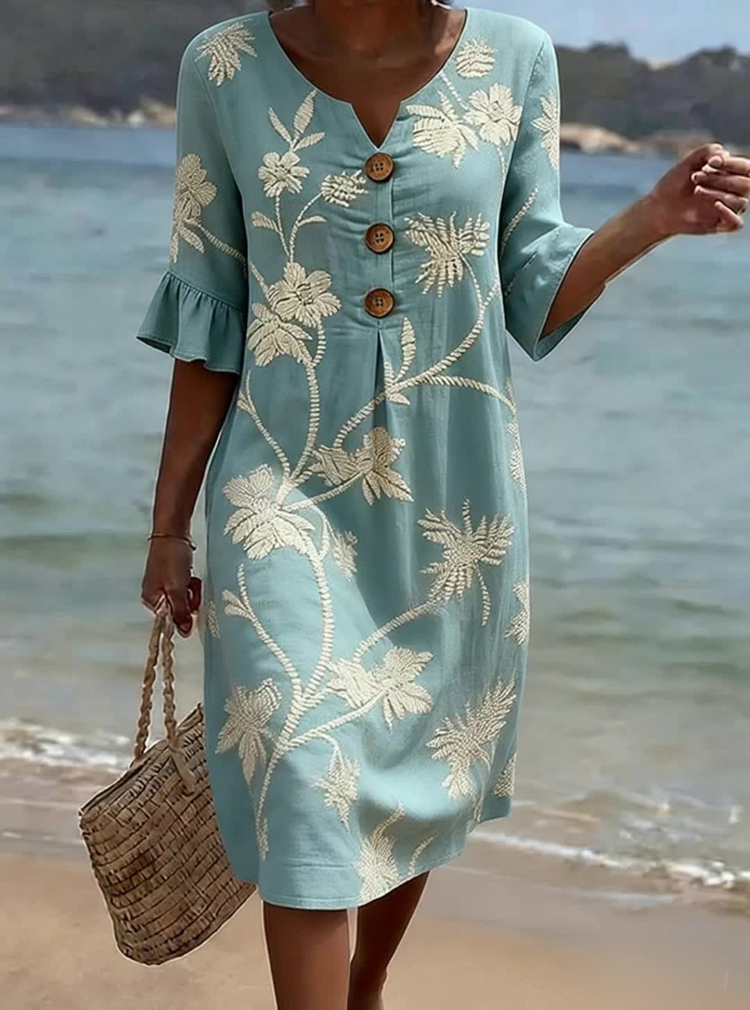 Marguerite™ | Floral Midi Dress