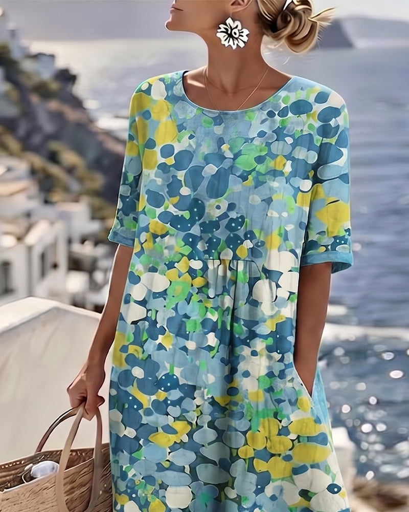Kathleen | Elegant Floral Summer Midi Dress