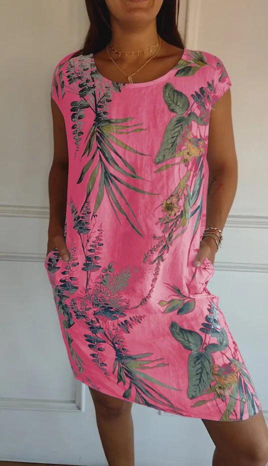 Nora | Printed Summer Dress with Pockets
