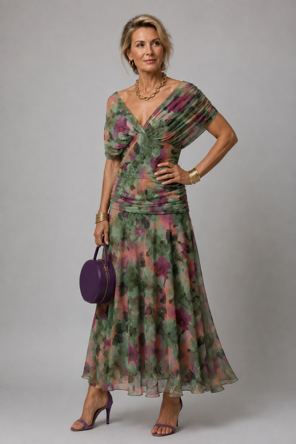 Ariane | Off Shoulder Midi Dress