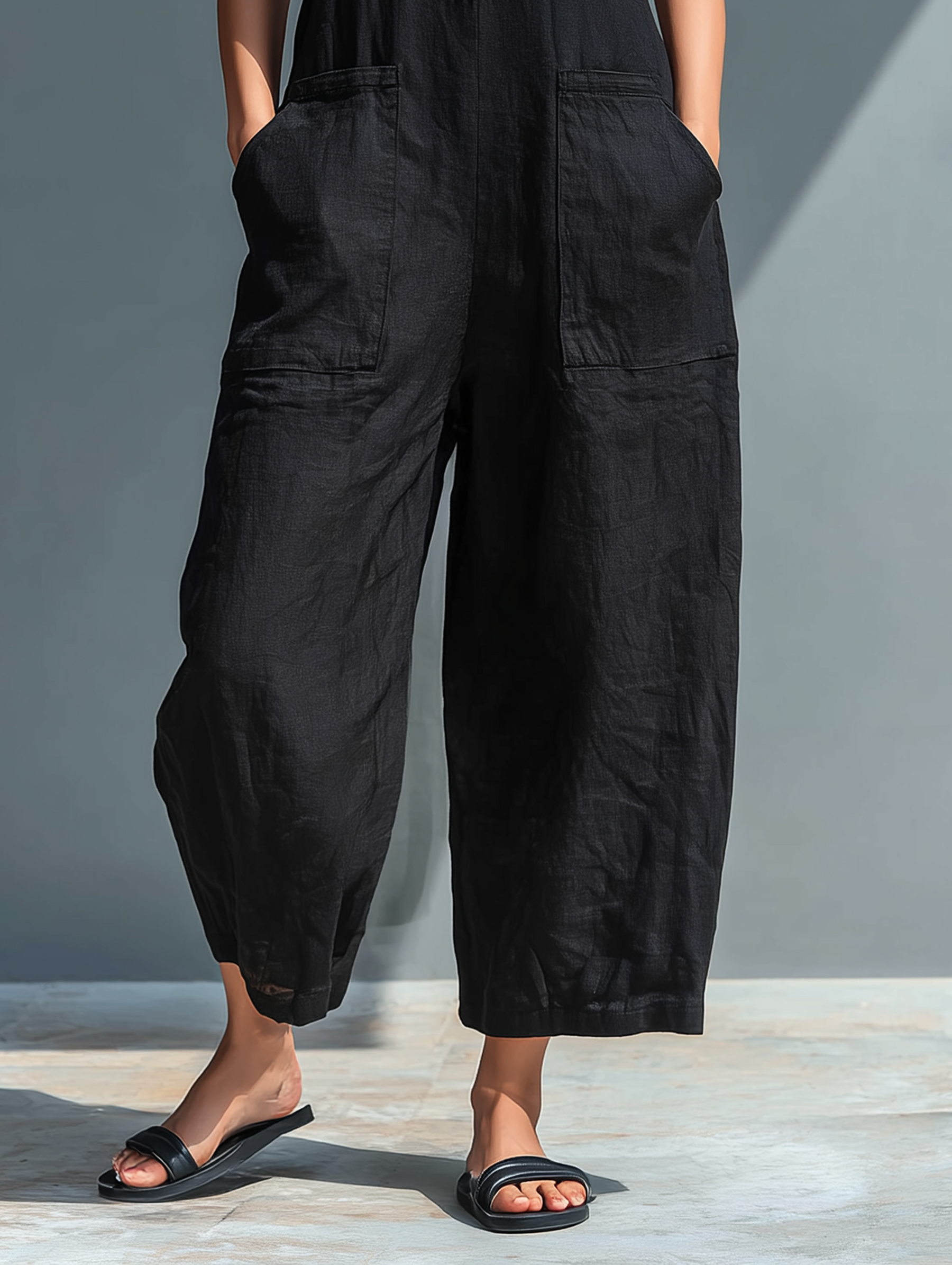 Ruth | Elegant Buttoned Wide Leg Jumpsuit