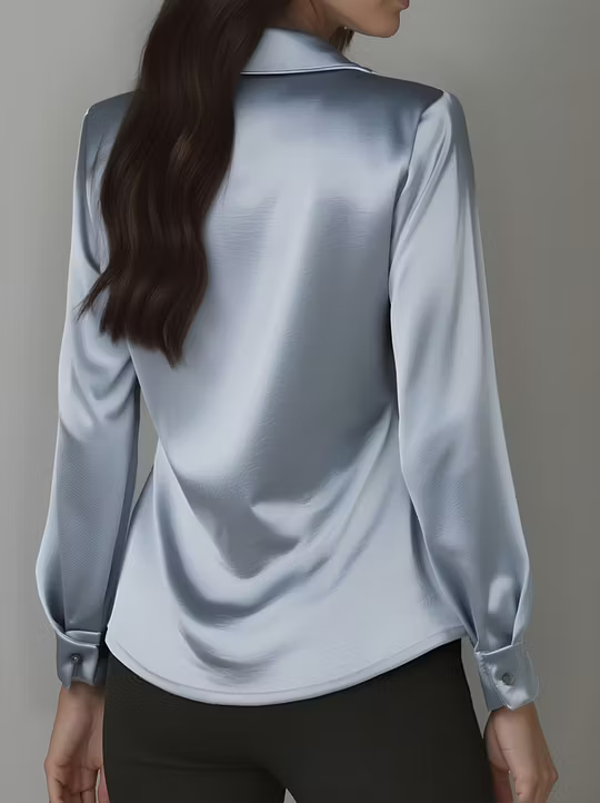 Amelie | Draped Collared Blouse