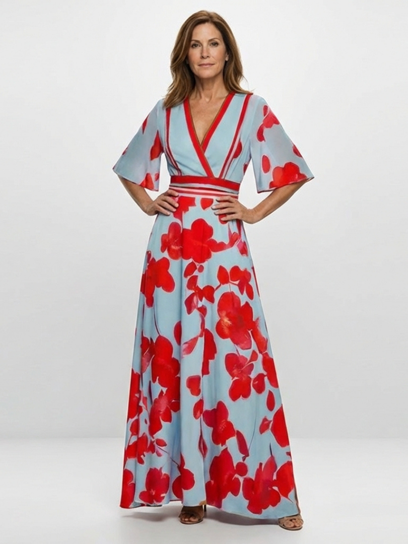 Katrina | Blossom Print Maxi Dress