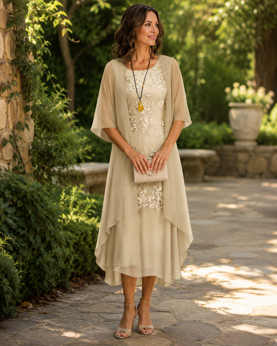 Gabrielle | Graceful Draped Two Piece Set