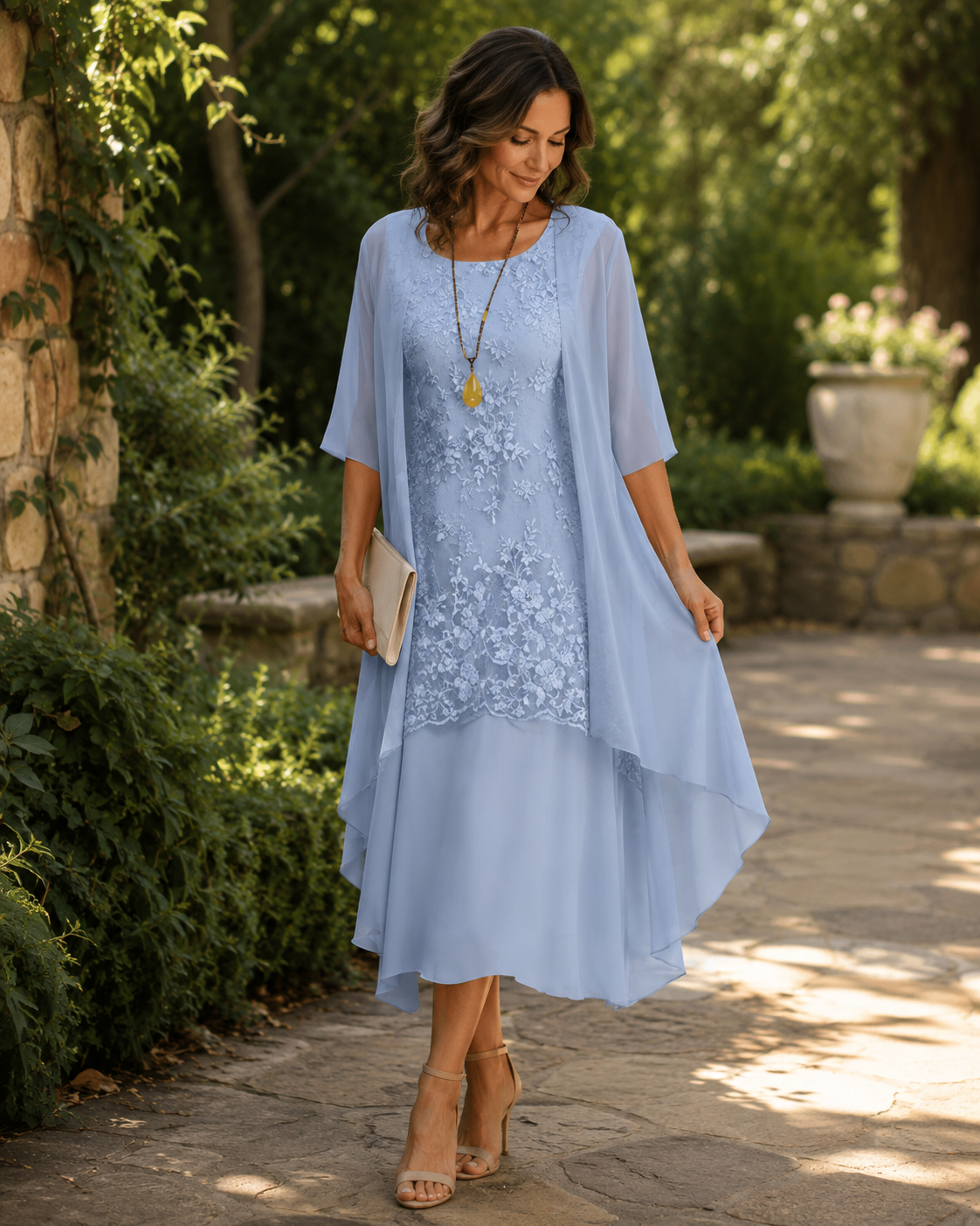 Gabrielle | Graceful Draped Two Piece Set