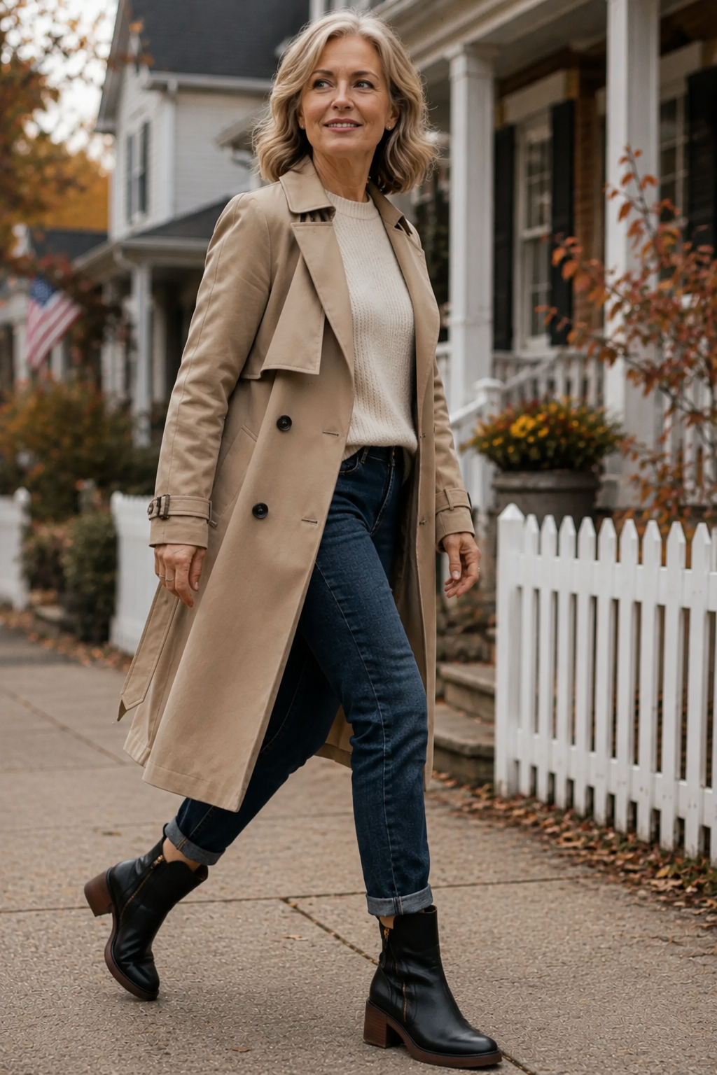 Erica | Leather Block Heel Boots