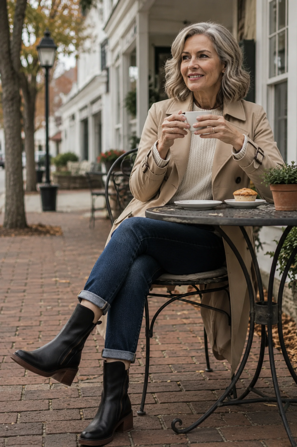 Erica | Leather Block Heel Boots