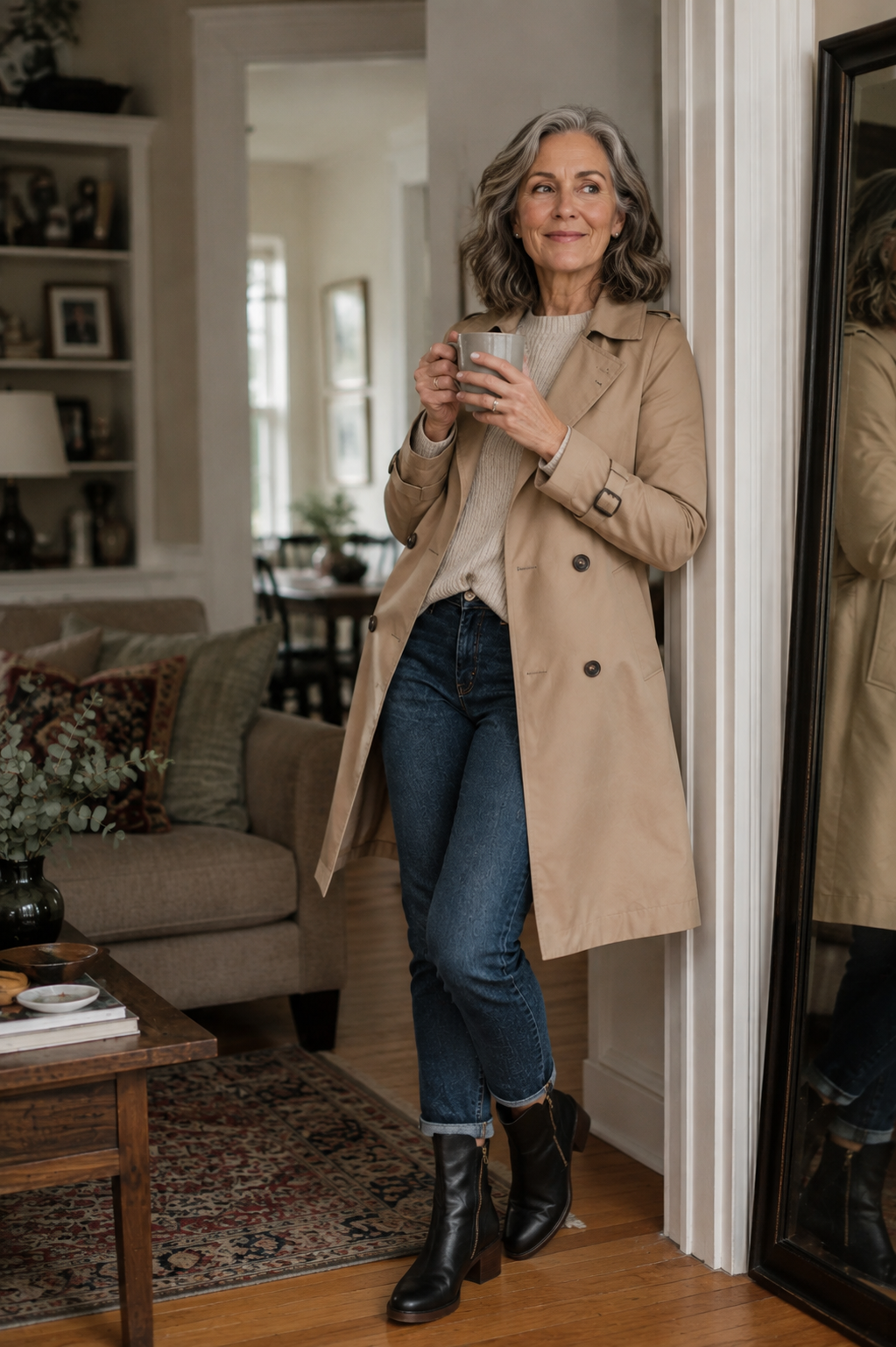 Erica | Leather Block Heel Boots