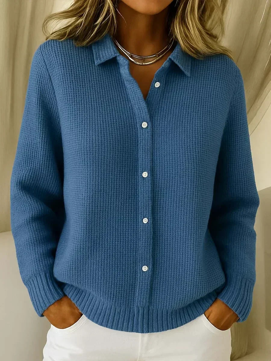 Camille | Textured Button Front Cardigan