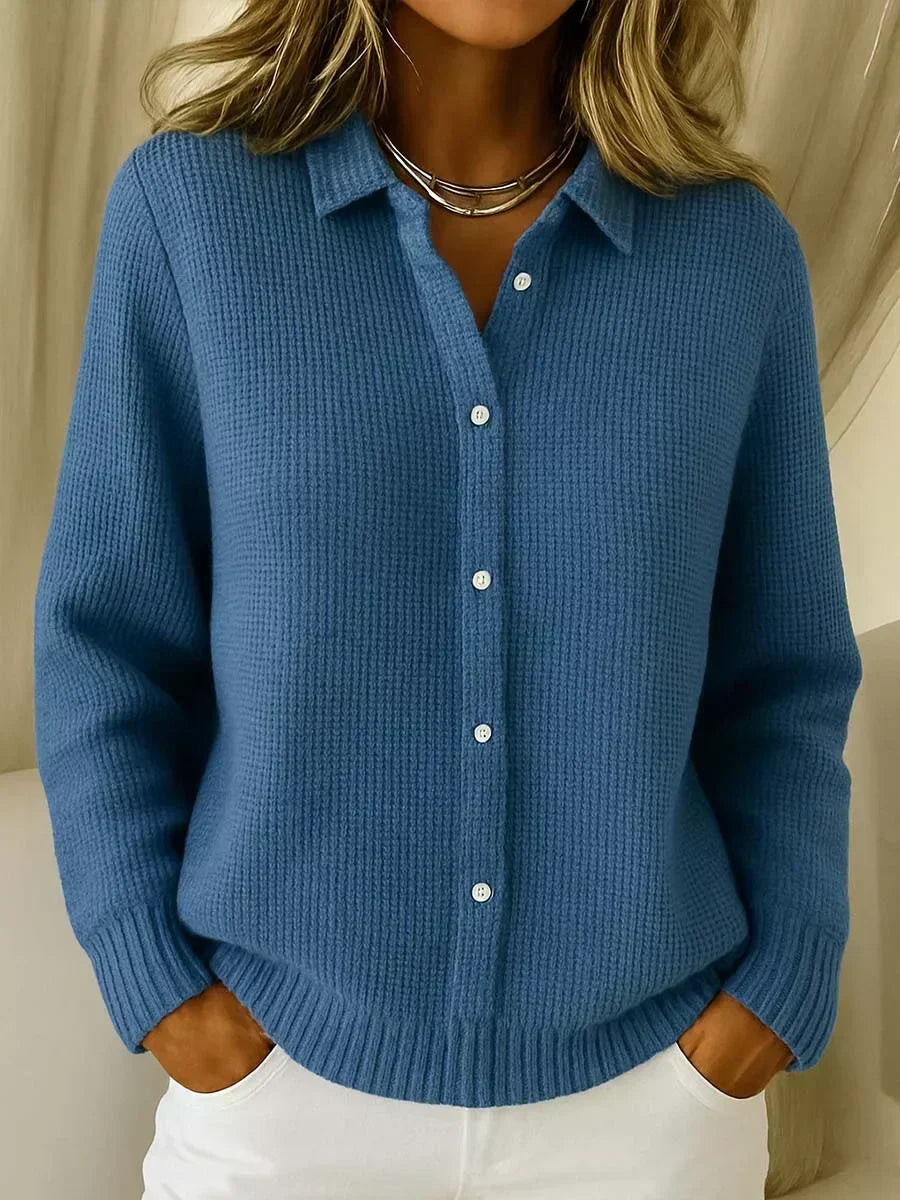 Arabella | Textured Knit Button Up Cardigan