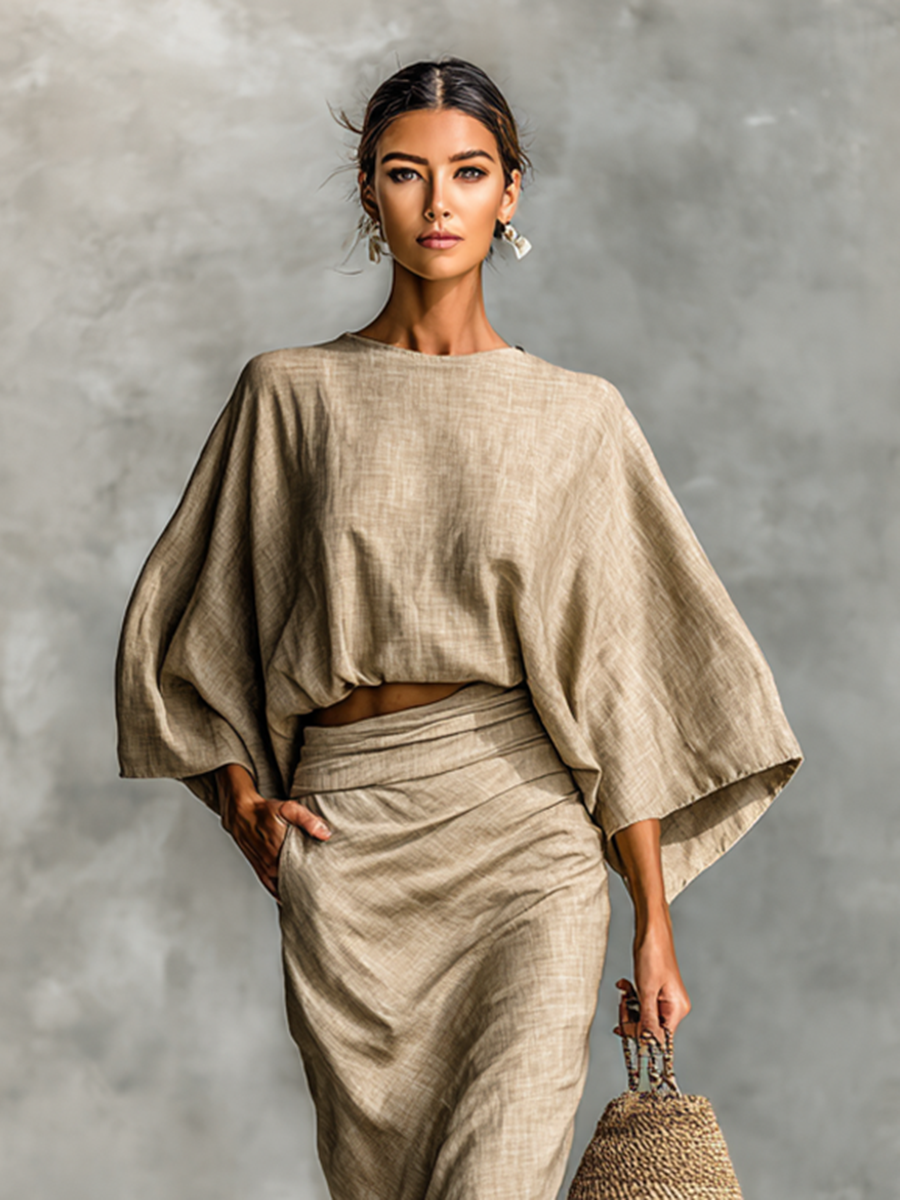 Dorothy | Relaxed Two Piece Linen Skirt Set