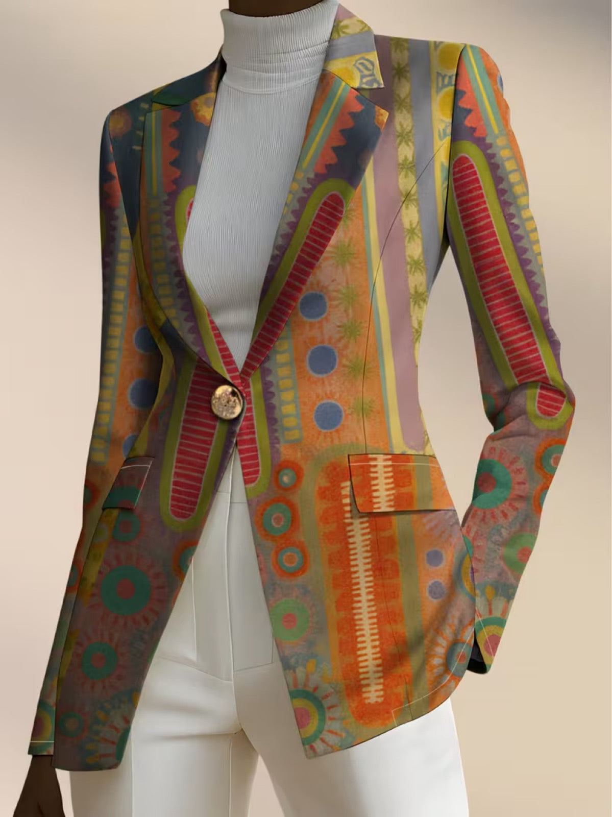 Faustine | Bohemian Medallion Blazer