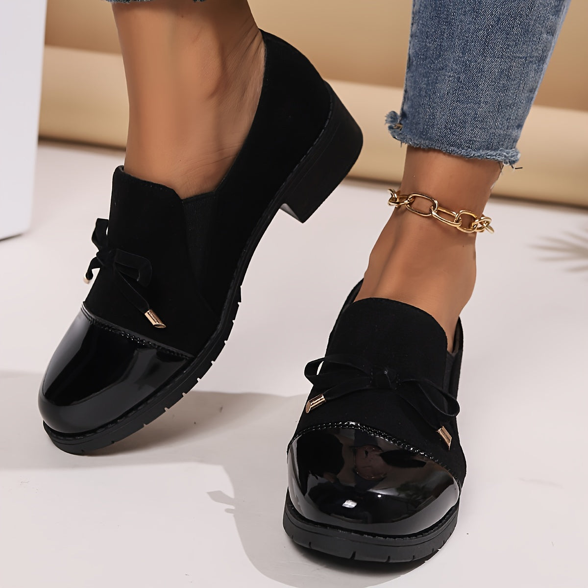 Juliet | Patent Toe Loafers