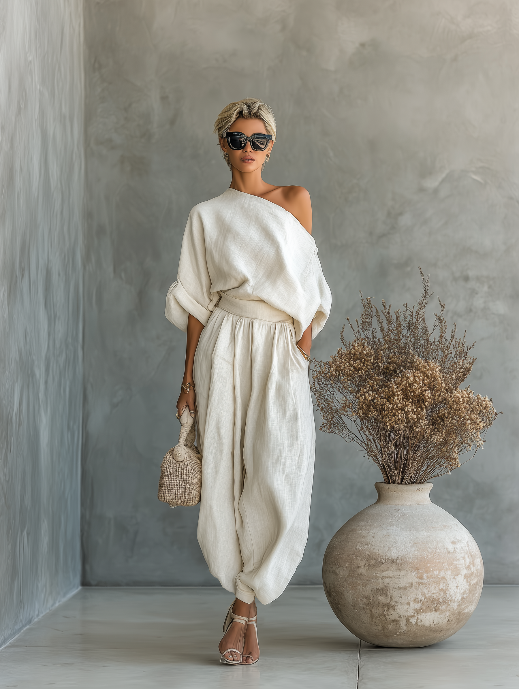 Elvira | Relaxed Off Shoulder Two Piece Set