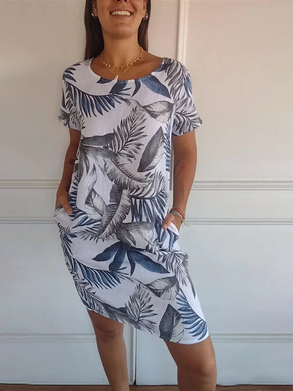 Nora | Printed Summer Dress with Pockets