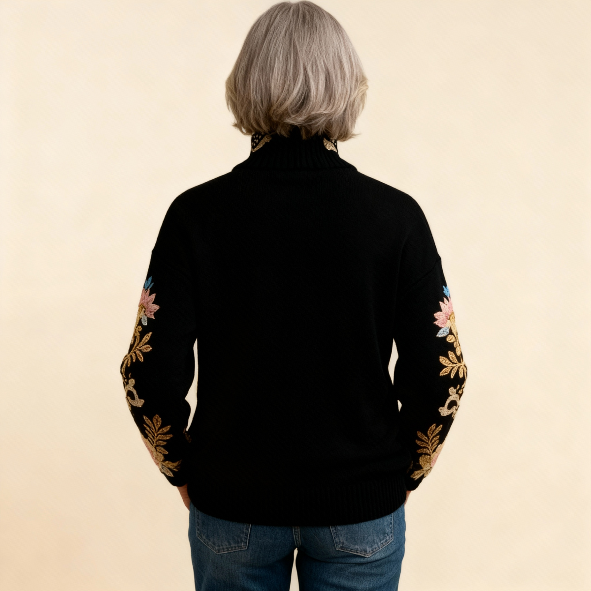 Ava | Floral Print Knit Jumper