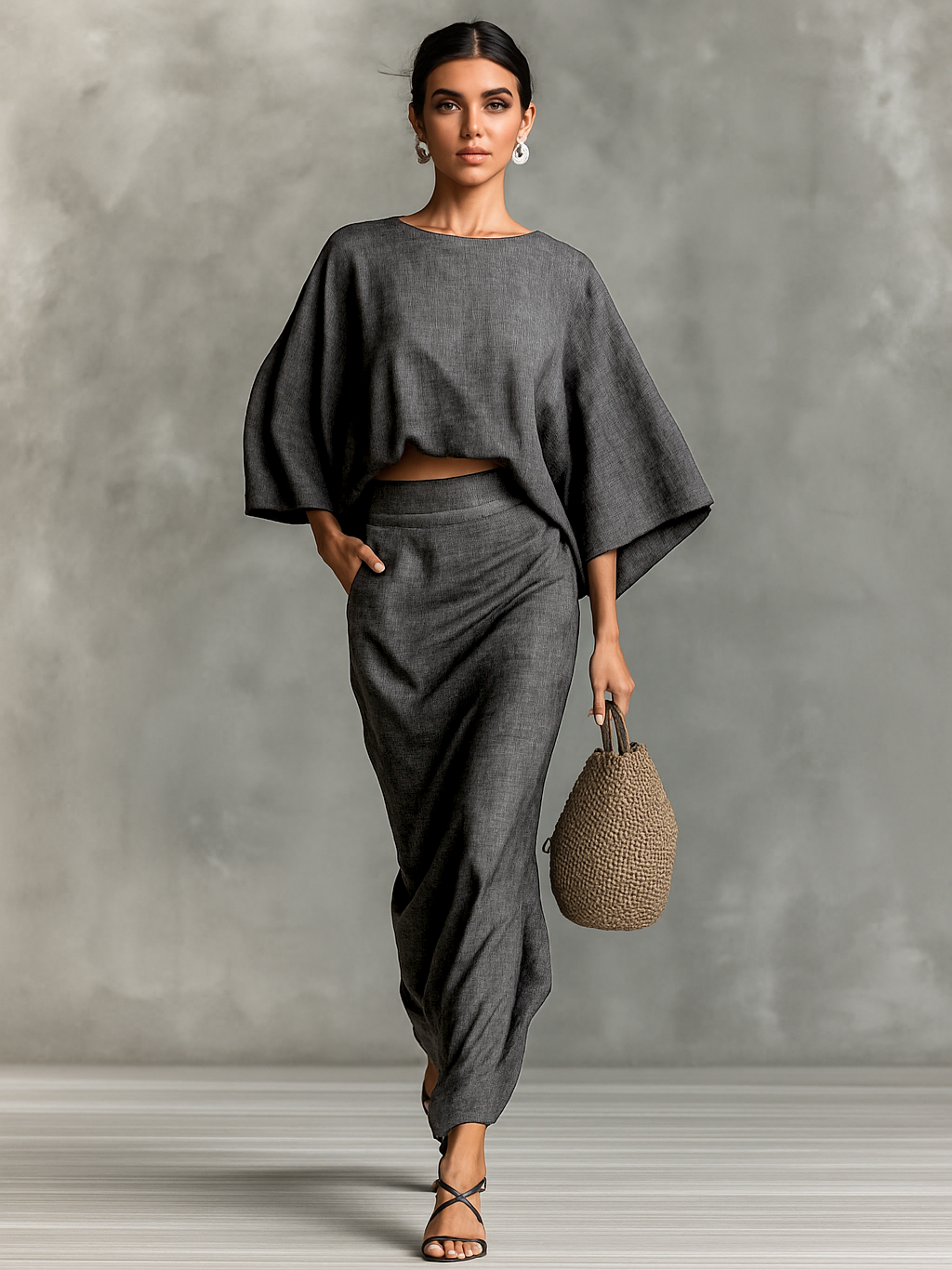 Dorothy | Relaxed Two Piece Linen Skirt Set