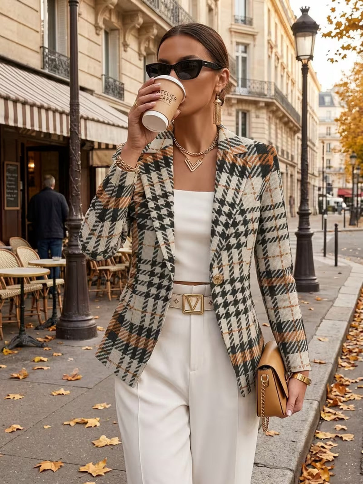 Ghislaine | Houndstooth Blazer