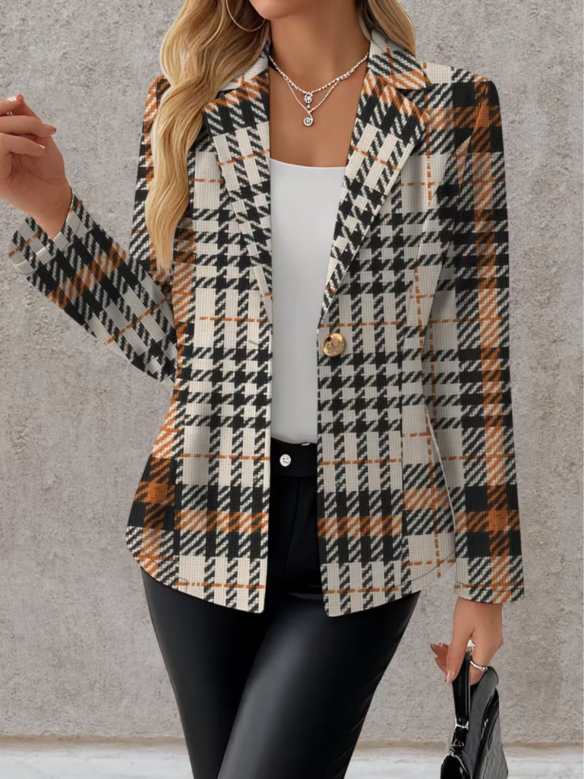 Ghislaine | Houndstooth Blazer
