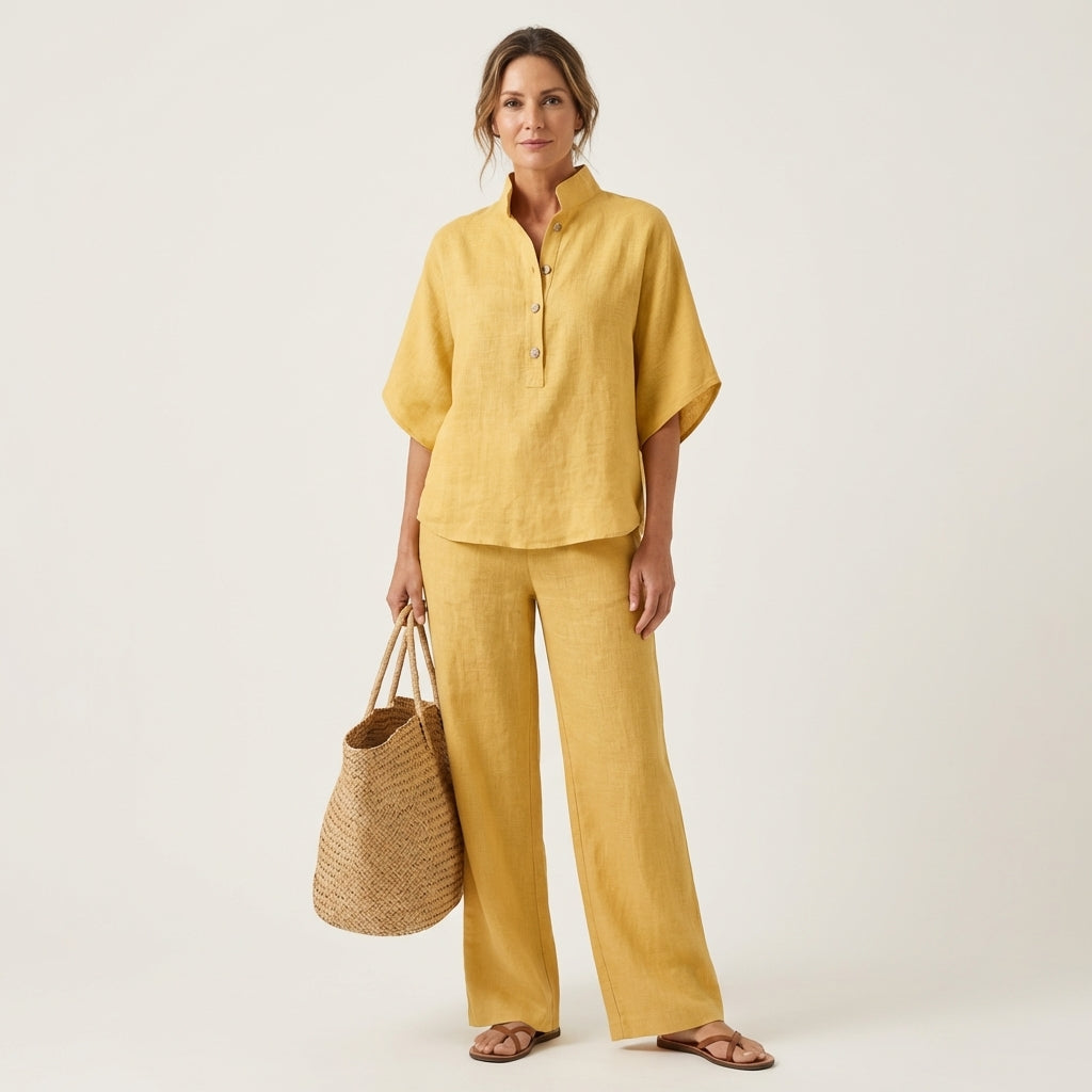Zerah | Linen Two Piece Set