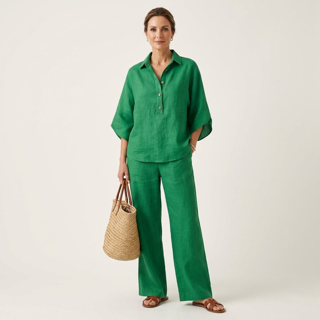 Zerah | Linen Two Piece Set