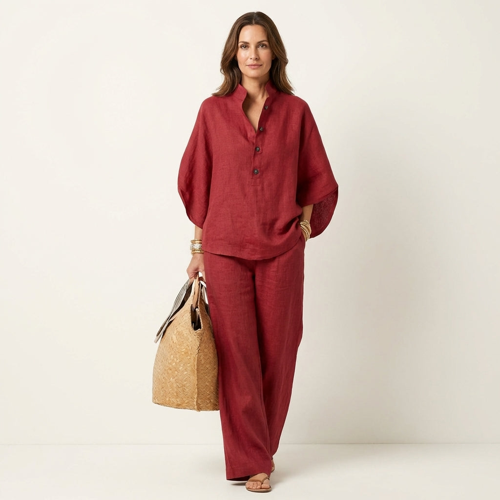 Zerah | Linen Two Piece Set