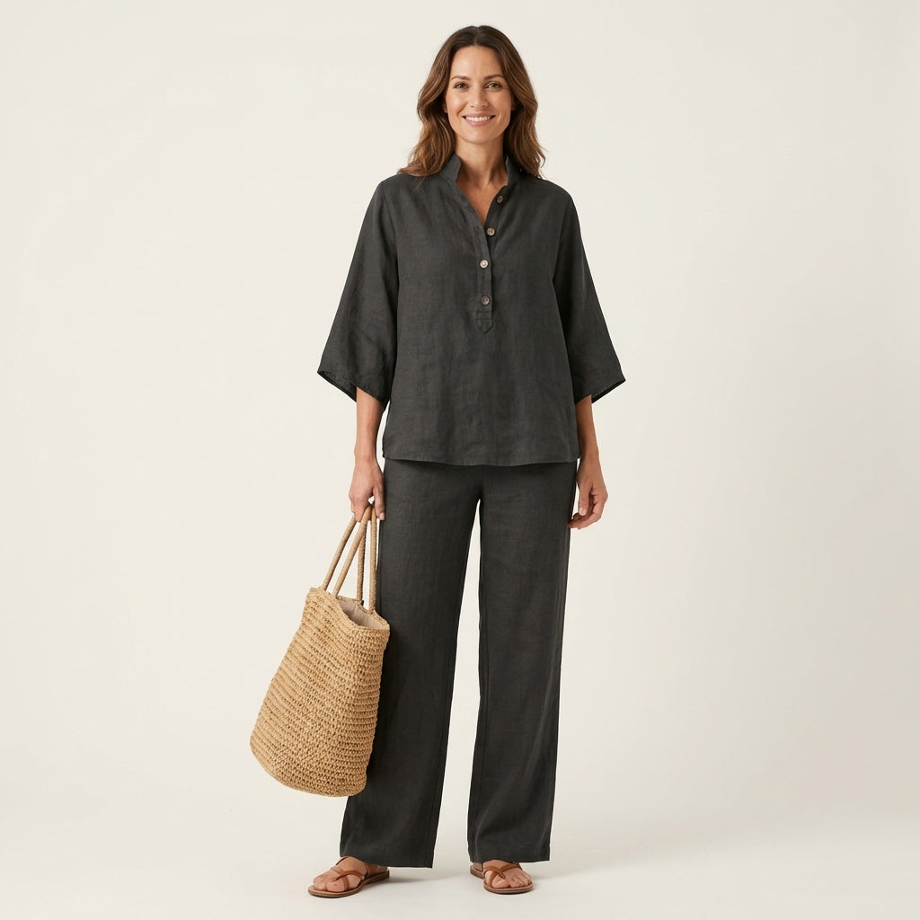 Zerah | Linen Two Piece Set