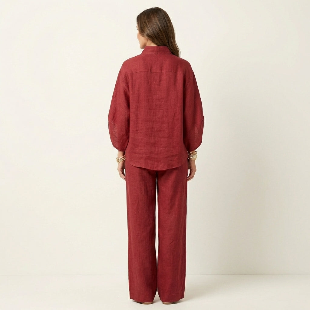 Zerah | Linen Two Piece Set